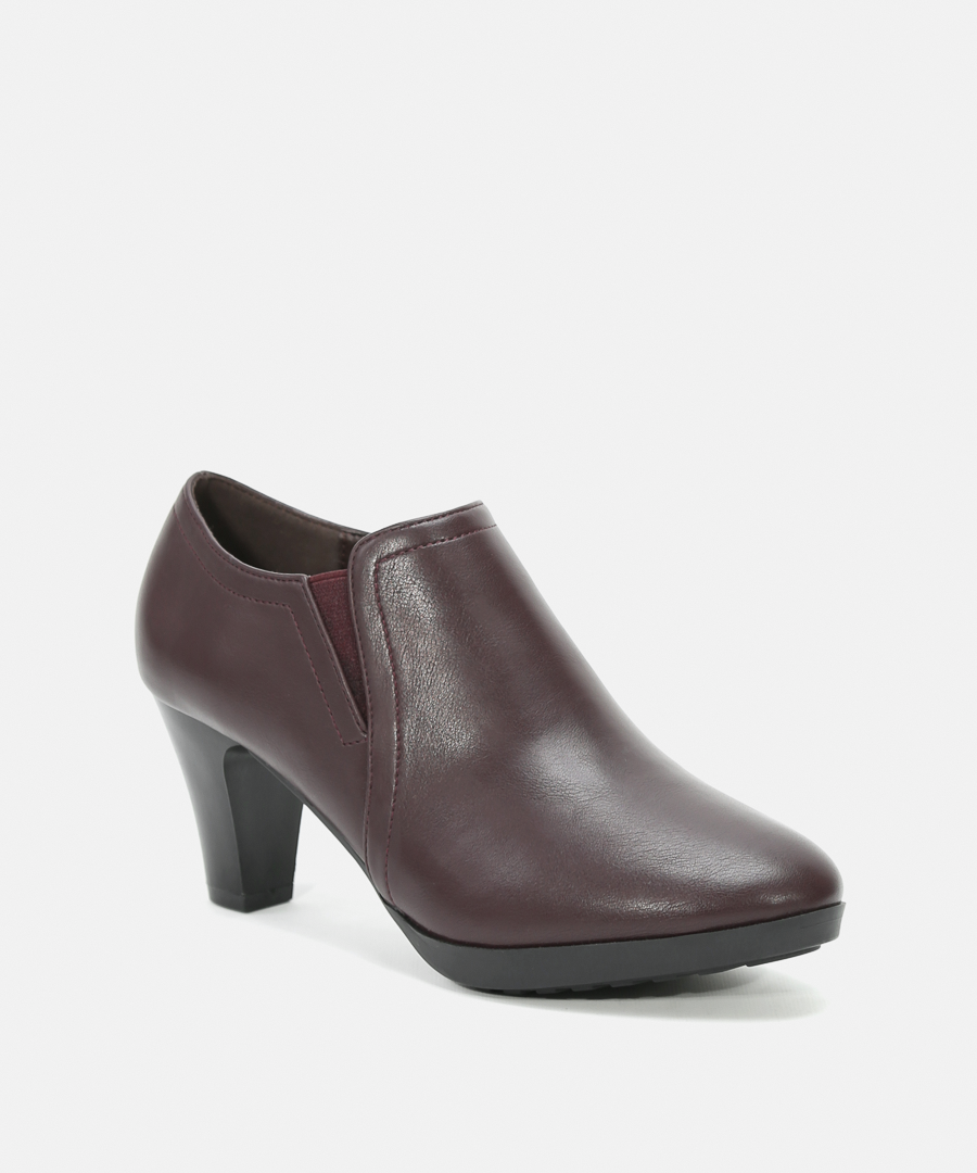 Zapatos tobilleros tacón ancho image number null